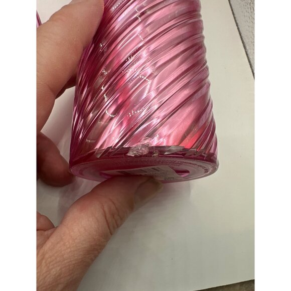 Starbucks Pink Swirl Tumbler 16 Oz / 473 Ml - Reusable Plastic Cup With Lid - Li - Picture 3 of 6